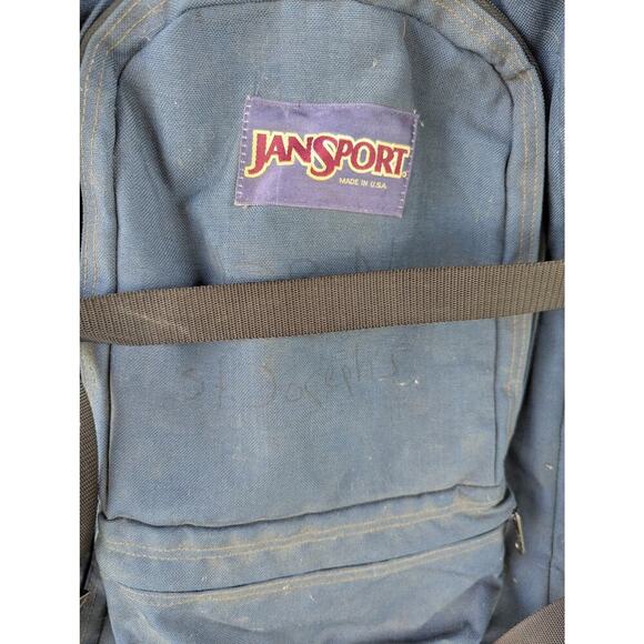 Vintage 90's Jansport Backpack Made in USA Backpacking Cordura 22 x 18 - Picture 2 of 14